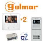 Golmar gb2 kit 2 Golmar Θυροτηλεόραση πολυκατοικίας 2 διαμερισμάτων