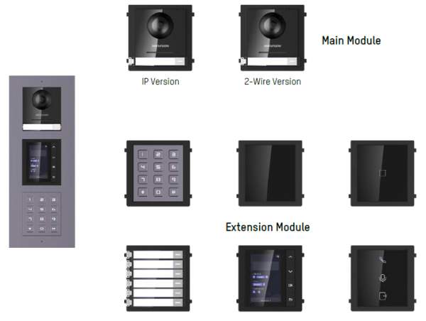 Θυροτηλεόραση hikvision  modular intercom